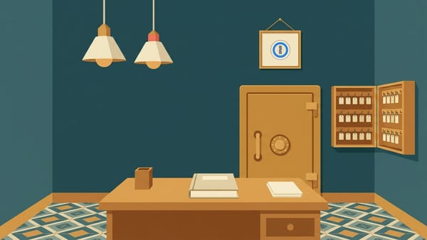 Editorial illustration for 1Password Has No Free Plan. The Trial Freezes.