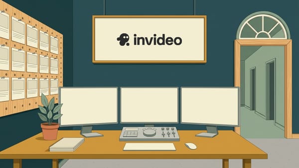 Editorial illustration for invideo Hides Its Free Plan From the Pricing Page