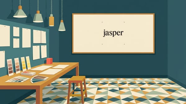 Editorial illustration for Jasper Has No Free Plan. Seven Days, Then $59 a Seat.