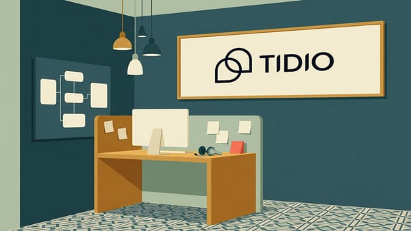 Editorial illustration for Tidio's Free Plan Stops at 50 Conversations a Month